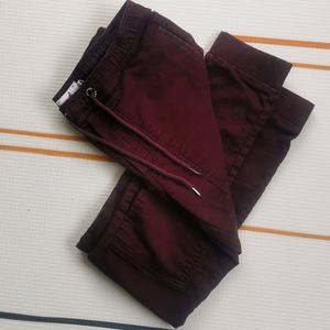 burgundy Kangol Joggers